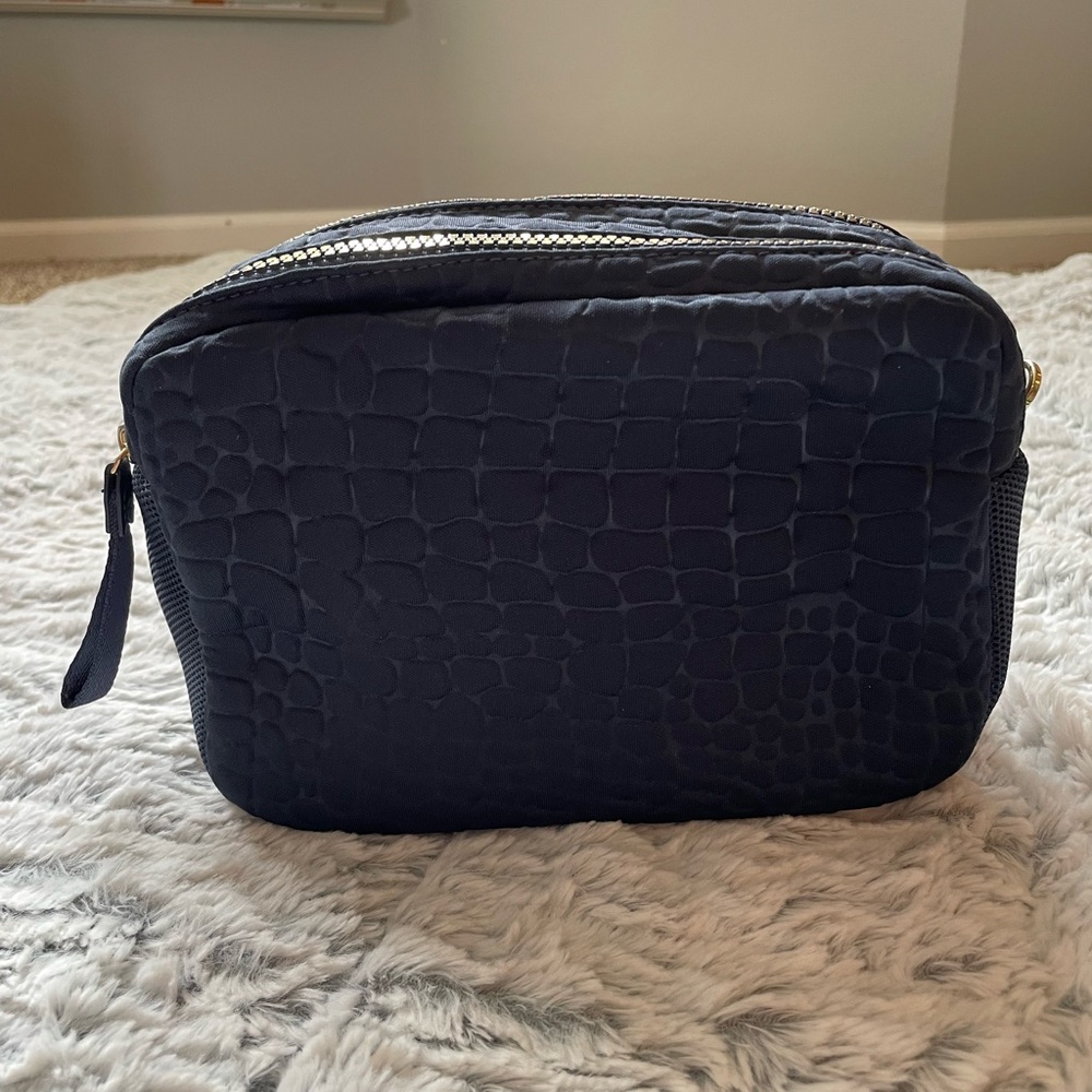 Stella & Dot Navy croc camera bag